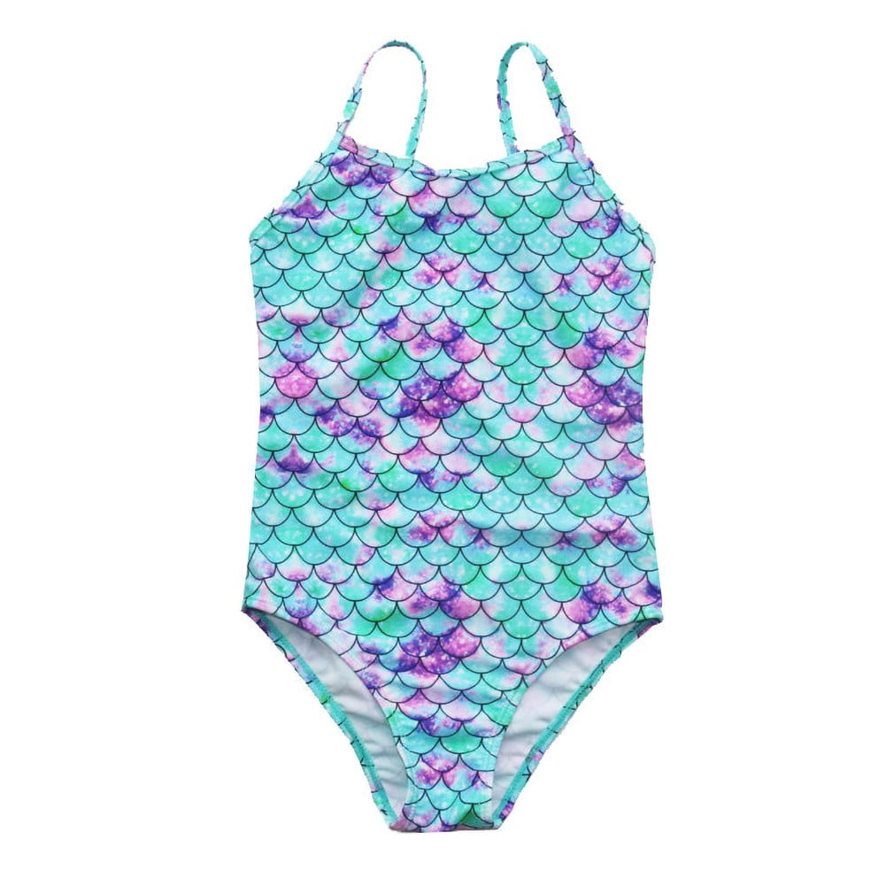 Little Girls One Piece Swimsuits Quick Dry Beach Swimwear Bathing Suit