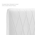 thumbnail image 4 of Modway Phillipa Performance Velvet King Platform Bed in White, 4 of 9