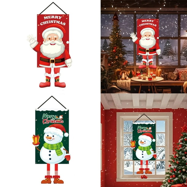 Banderas Colgantes Navideñas para Decoración de Fiestas, Accesorios para Fotos