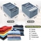 thumbnail image 4 of Organizador de 2 cajones para pantalones vaqueros, bolsa de almacenamiento divisora ​​de ropa, caja de almacenamiento organizadora de ropa divina para el hogar (7 + 9 compartimentos), 4 of 5
