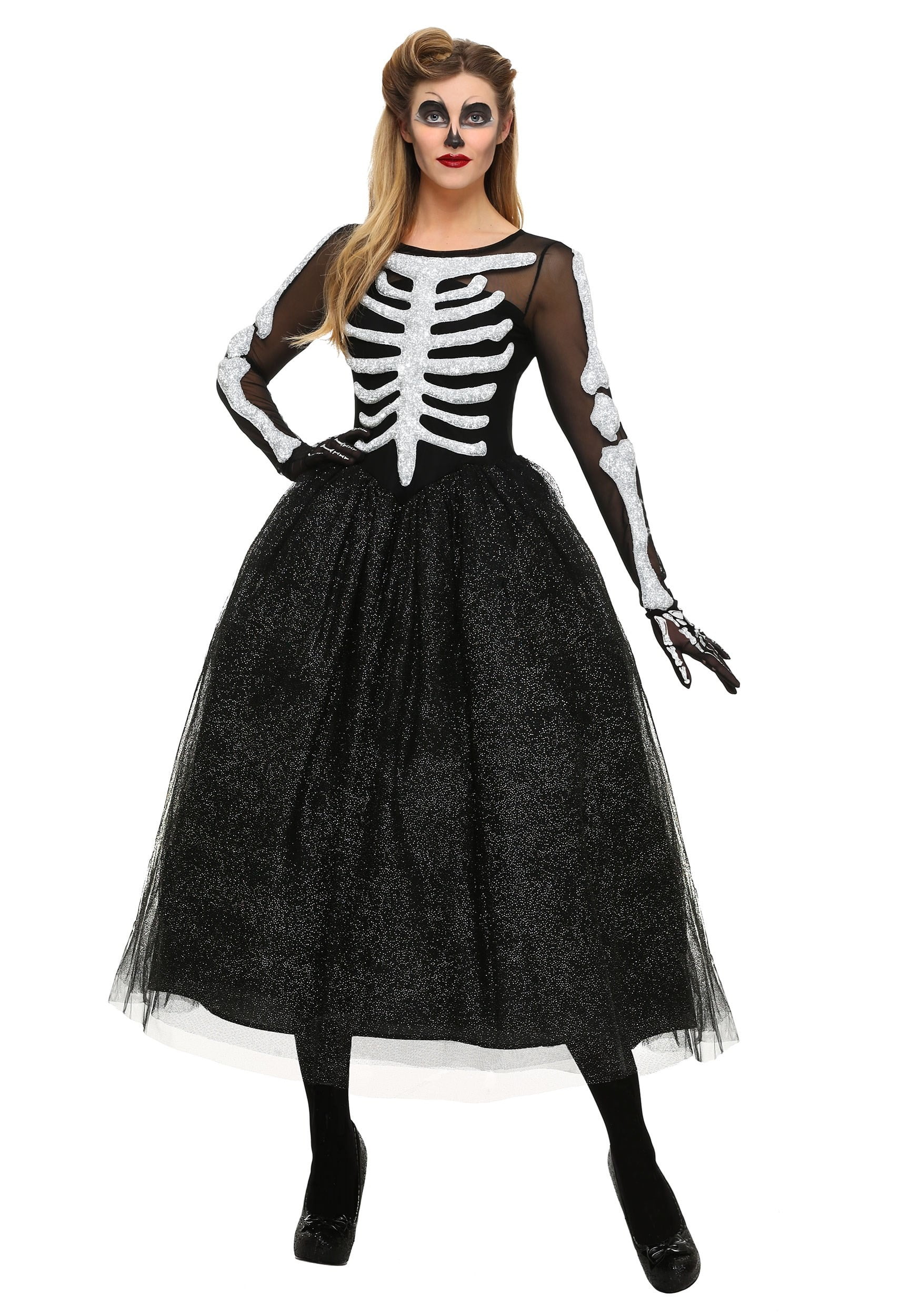 Skeleton Beauty Plus Size Costume - Walmart.com