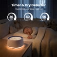 thumbnail image 3 of White Noise Machine for Baby Adult Sleep, Portable Sound Machine with Cry Sensor, 30 Soothing Sounds, Night Light & Timer for Nursery Home Travel, 3 of 8