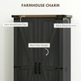 thumbnail image 4 of HOMCOM Armoire de Garde-Manger de Cuisine avec Tablettes Ajustables Armoire de Rangement Noir, 4 of 10