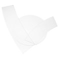 thumbnail image 1 of 3pcs Clear Acrylic Quilting Stencil Set Transparent Sewing Ruler Bucket Hat Templates High Precision Patchwork Tools for DIY Projects Patchwork, 1 of 3