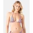 thumbnail image 2 of Roxy Stripe Out Reversible Tiki Tri - Size S - Color: Pink Combo, 2 of 9