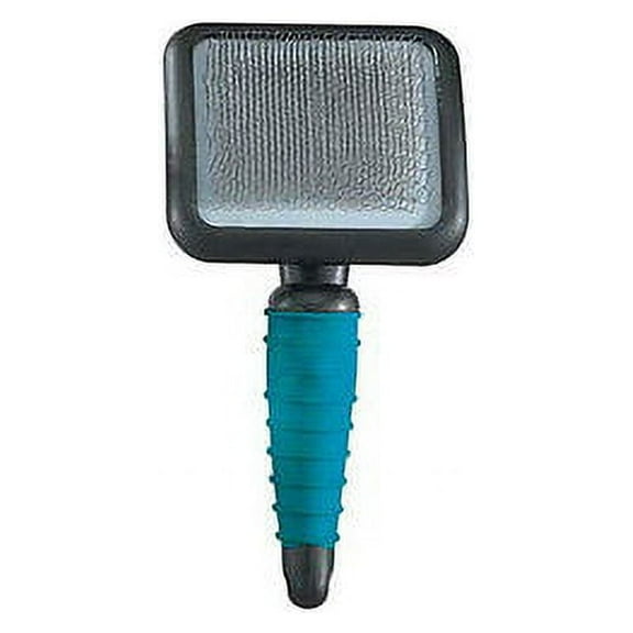 Professional Ergonomic Teal Slicker Brushes for Dog Grooming Brush Choose Size (Brush - Medium)