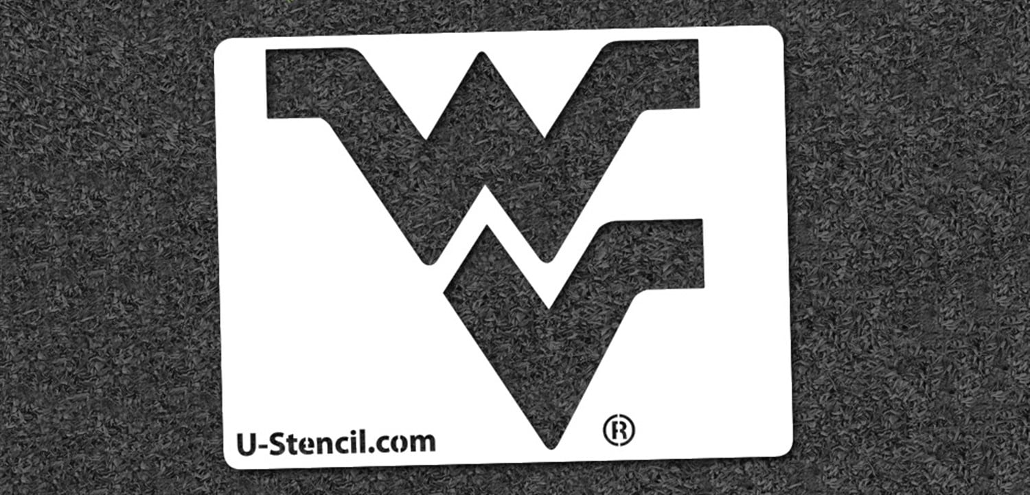 NCAA West Virginia Mountaineers Collegiate 'WV' Mini Stencil Kit ...