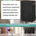 thumbnail image 4 of AIickwang Cubierta de enfriador de aire evaporativo portátil para exteriores, cubierta de enfriador de pantano impermeable resistente 600D, negro, 4 of 5