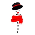 thumbnail image 2 of koolsoo Snowman Refrigerator Sticker Cartoon Waterproof Window Clings CT004, 2 of 9
