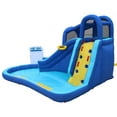 thumbnail image 3 of Banzai Surf N' Splash Water Park, Length: 14 ft 5 in, Width: 10 ft 7 in, Height: 7 ft 11 in, Inflatable Outdoor Backyard Water Slide Splash Toy, 3 of 11