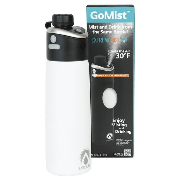 GoMist Misting & Drinking Bottle - Polar White