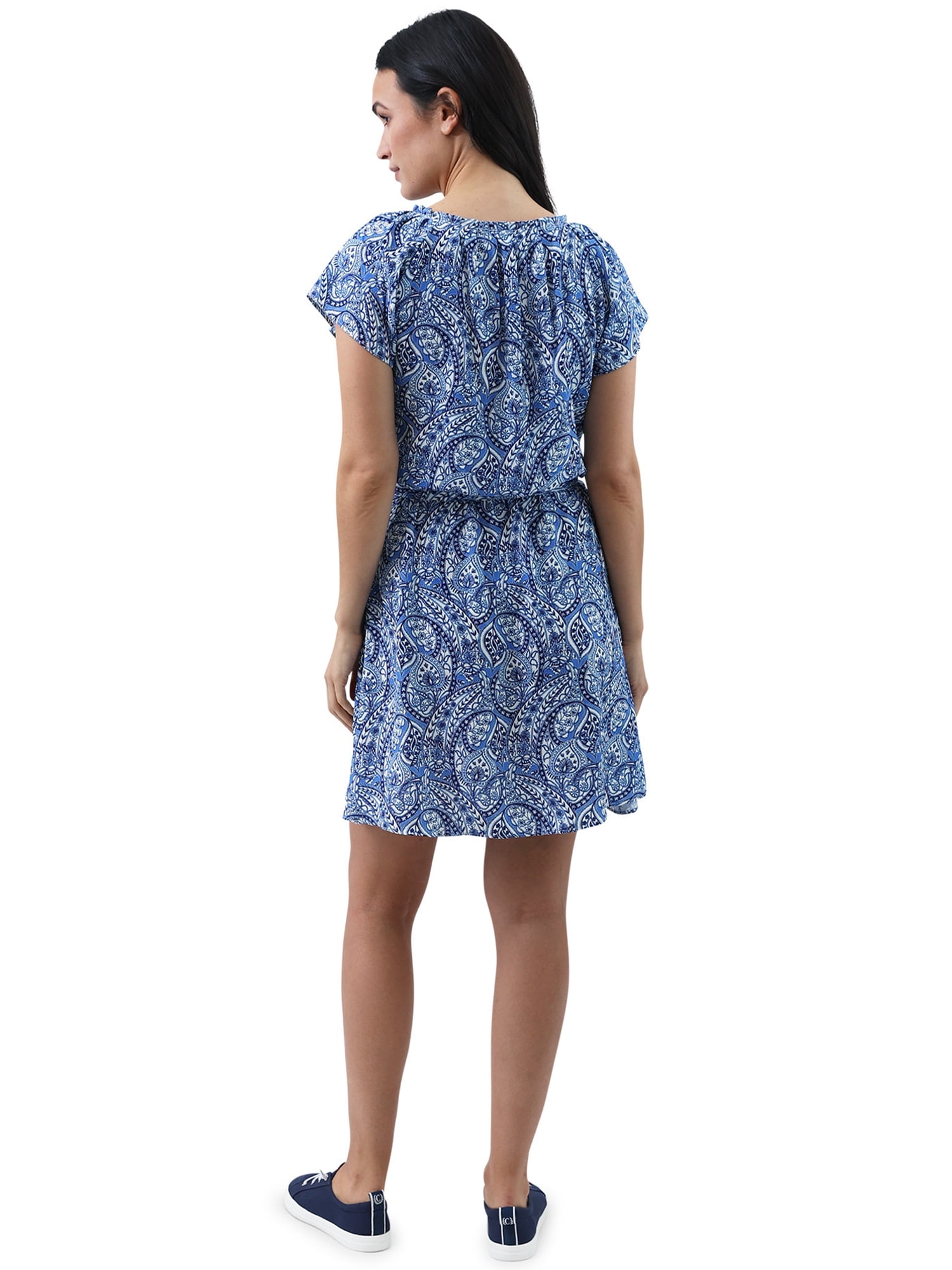 Chaps flutter cheap sleeve dress