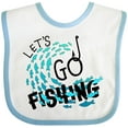 thumbnail image 3 of Inktastic Let's Go Fishing Boys or Girls Baby Bib, 3 of 4