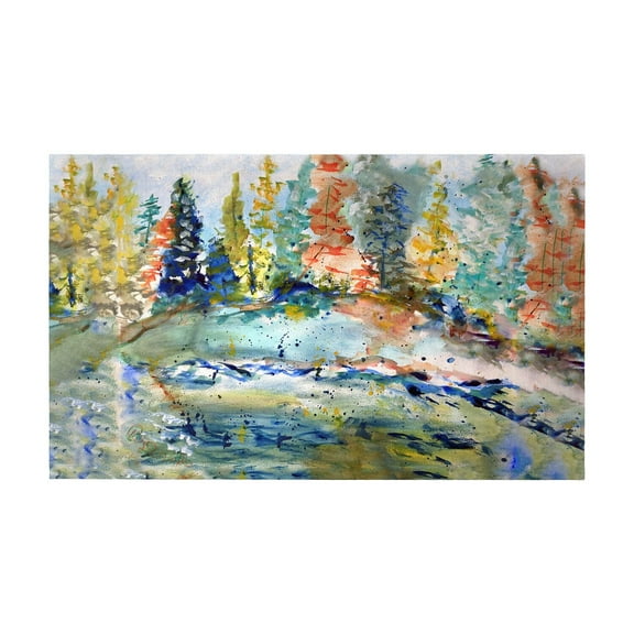 Betsy Drake Turtle & Tiger Swallowtail Butterfly Door Mat 30x50