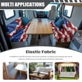 thumbnail image 3 of XYZCANDO American Flag RV Dinette Cushion Covers Camper Decor Stretchable Slip Covers for Loveseat Universal Bench Cushion Washable Sofa Covers for 2 Cushion Couch Camper Must Haves Red, 3 of 7
