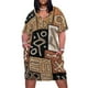 thumbnail image 1 of Vestido de bolsillo suelto con estampado étnico africano para mujer vestidos formales para ocasis, 1 of 6