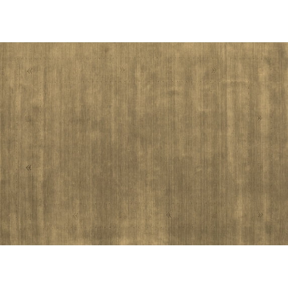 Ahgly Company Indoor Rectangle Abstract Brown Contemporary Area Rugs, 2' x 5'
