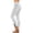 White, variant on Vivianyo HD Women's Solid Color Leggings with Lace-Up Ankle Detail,Stretchy Casual & Active Leggings,Green,Size XS-XXXXL