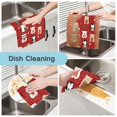 thumbnail image 2 of 6PCS Dish Towels and Dish Cloths Reuseable Dishcloths Sets for Washing Dishes, Cooking, Baking Size 11" x 11" Cute Christmas Animals, 2 of 9