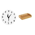 thumbnail image 1 of Reloj De Pared Con Diseño De Bailarina De Ballet, Silencioso, Decorativo Para Cocina, Oficina, Hogar, Cestas De Frutas Tejidas, Cuenco Para Servir Aperitivos, Plato De Pan, Escritorio, 1 of 8