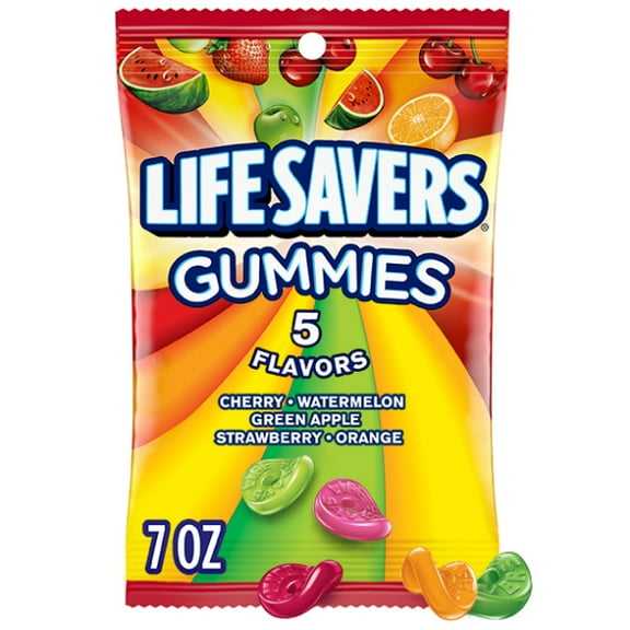 Life Savers 5 Flavors Gummy Candy - 7 oz, 49 Ct Bag