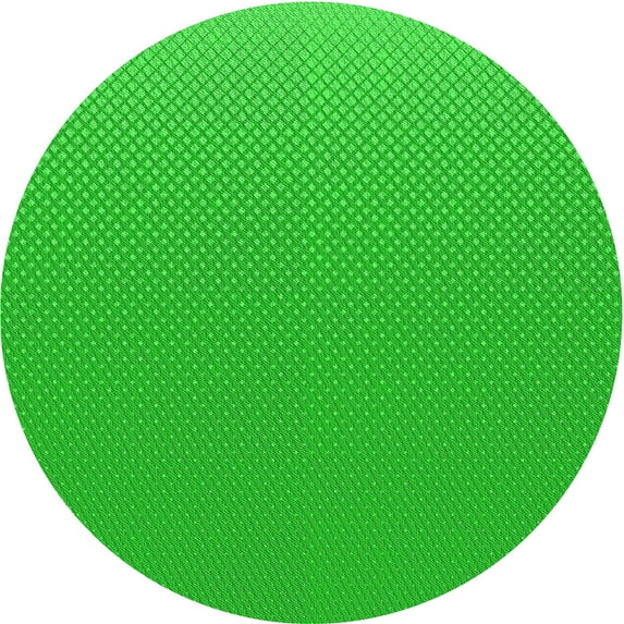Ahgly Company Indoor Round Patterned Lime Green Area Rugs, 5' Round
