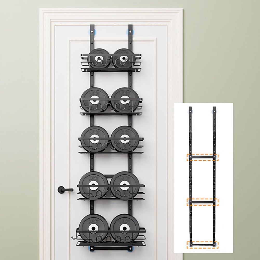 Over The Door Pantry Organizer, Pantry Door Organizer Shelves, Metal Hanging Spice Rack For Pantry Door, Multi-Tier Over The Door Organizer For Kitchen Bathroom