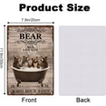 thumbnail image 2 of 1 pc Vintage Metal Tin Sign Iron Wall Decor for Bars Restaurants 300x200x2.2mm Cafe Pubs Rectangle Bear, 2 of 9