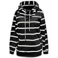 thumbnail image 4 of Blusa de manga larga con cuello alto y estampado de rayas para mujer Fridja  fksj4099, 4 of 5
