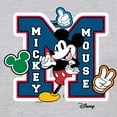 thumbnail image 3 of Disney - Mickey Mouse - Large Letter M Collegiate - Juniors Fitted Graphic T-Shirt, 3 of 5