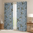 thumbnail image 2 of Feelyou Rustic Wildlife Duck Black Out Curtains, Blue Curtains Pack of 2 (42x63 Each), 2 of 6