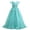 E225-Green, variant on hengsof Girls Summer Embroidered Tulle Sleeveless Dress Round Neck Layered Mesh Party Princess Soft Wedding Ball Gown
