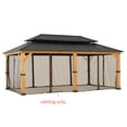 thumbnail image 3 of Sunjoy Replacement Gazebo Mosquito Netting Outdoor Panles,Waterproof 6- Panel Screen Walls for 12 x 20 ft Gazebo, Patio & Backyard Protection, 3 of 5