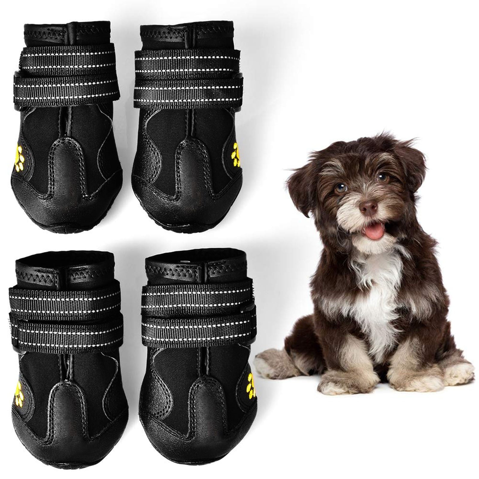 Egmy Dog Boots Waterproof Skid-Proof 