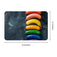 thumbnail image 3 of Uemuo Rainbow Sausages On Dark Slate Printed Door Mat Indoor Doormat 16"x24",Front Back Door Mats Non Slip Entrance Rugs,Inside Doormats for Entryway, 3 of 9