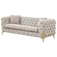 thumbnail image 5 of Pemberly Row Modern 2 PC Living Room Set Made with wood in Light Gray, 5 of 11