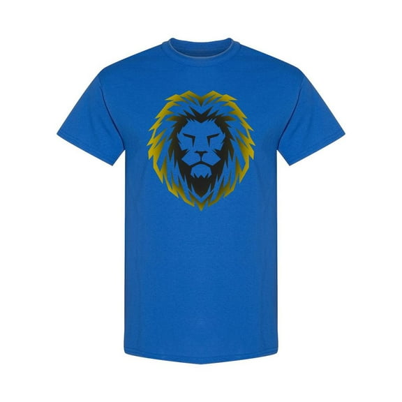 Lion Face Logo T-Shirt Men -SPIdeals Designs, Male x-Large