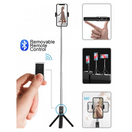 Image of Tripod Bluetooth 360 Degree Rotation Self Timer with Remote Control for iOS and Android