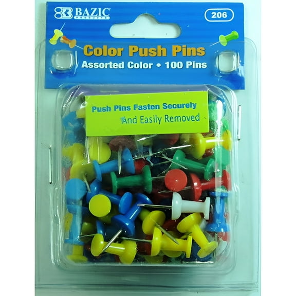 Push Pins 100Ct - 1 count only