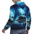 thumbnail image 6 of Sikiie Hawaiian Beach Pirate Moon Men's Hoodie, Essentials Hoodie, Sweatshirt, Pullover Hooded Sweatshirt for Men-4X-Large, 6 of 7