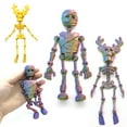 thumbnail image 3 of Halloween Articulated Skeleton Figure – 3D Printed Movable Skeleton Toy for Halloween Decorations, Handmade Collectible Gift for Kids & Adults, Poseable Skeleton Decor, 3 of 4