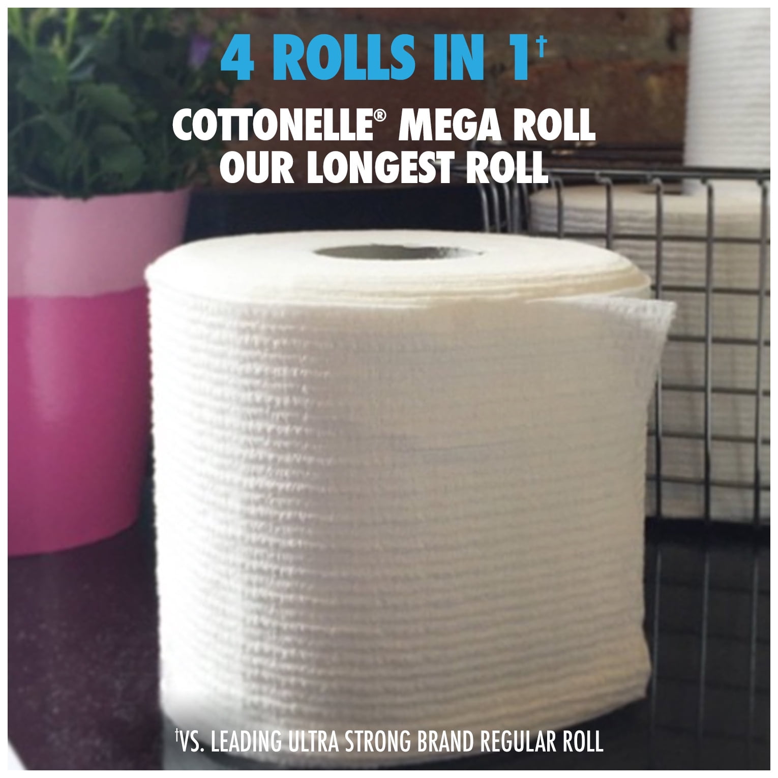 Cottonelle Ultra ComfortCare Mega Toilet Paper Roll Bonus Pack, 12 Count