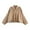 Khaki, variant on Women's Suede Bomber Jacket with Lapel, Spring Casual Oversized Long Sleeve Streetwear Outerwear, [Color], [Size]