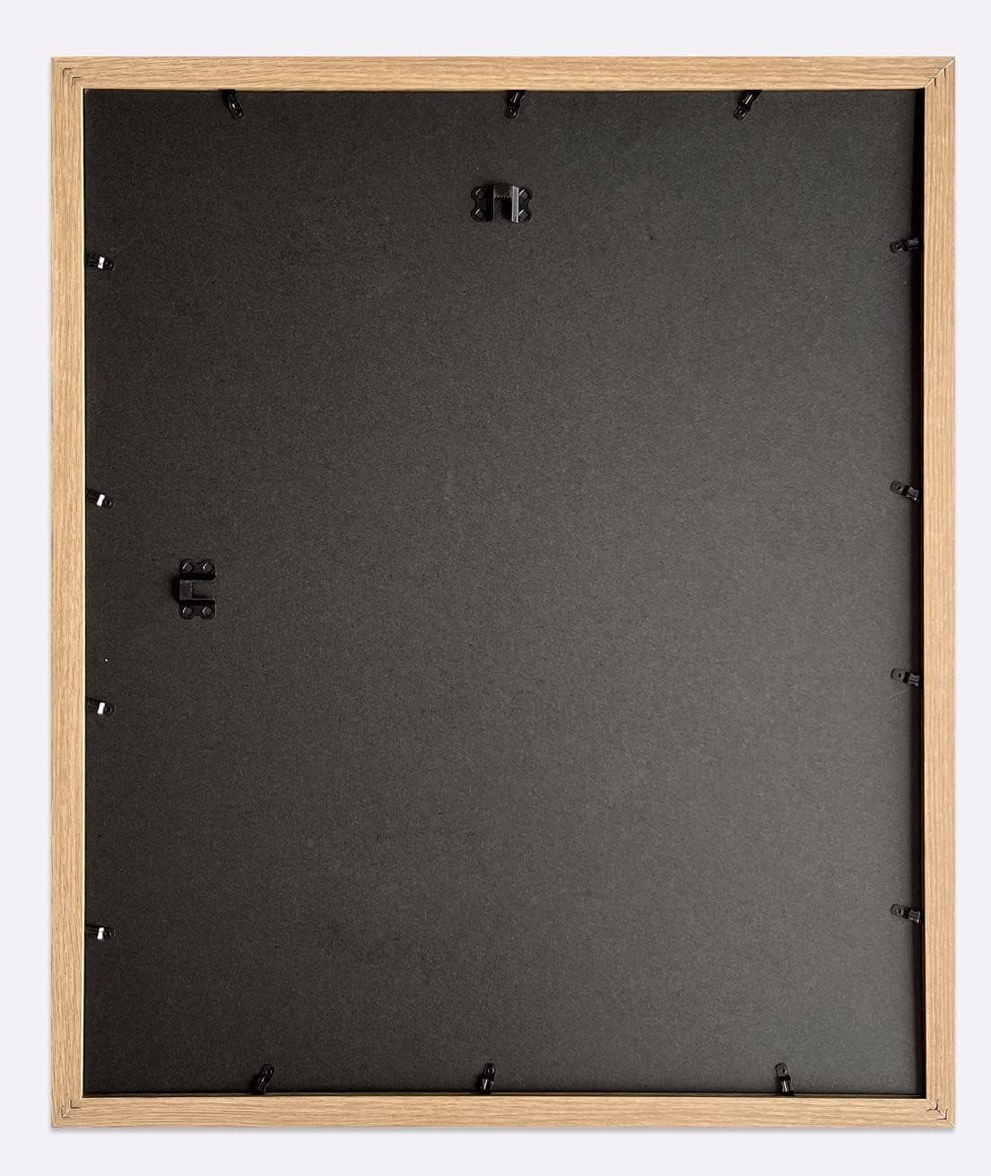 Beige Wood Grain Style Frame 20x24 Frame, Display Picture 16x20 with mat or 20x24 without mat, Photo Poster Picture Frame Wall Mounting Home Deco