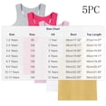thumbnail image 3 of Spazoro 5PC Girls Tank Tops, Crew Neck 100% Cotton Solid Color Sleeveless Undershirts for Toddler to Kids Size 6-7 Years, 3 of 8