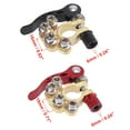 thumbnail image 6 of Pair 4 Way Car Battery Terminals Clamp Battery Cable Ends Quick Release Disconnect for SAE JIS Type a Posts, 6 of 8