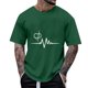 thumbnail image 1 of Ceisia Men's Summer Casual Printed Round/Crew Neck Short Gift Sleeve Shirt - Comfortable Daily Outdoor Wear, 1 of 5