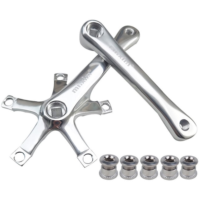 Bicicleta plegable de aluminio hueco una manivela 170 mm BCD 130 mm Diente de manivela de bicicleta mi.xim Manivela de bicicleta