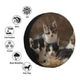 thumbnail image 4 of Naloa Cat Family PVC Leather Spare Tire Wheel Cover for Car Truck SUV Camper Trailer Universal Fit many size14 inch, 4 of 6