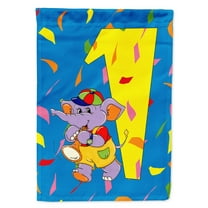 Carolines Treasures APH2161GF Happy 1st Birthday Age 1 Flag Garden Size  Small multicolor